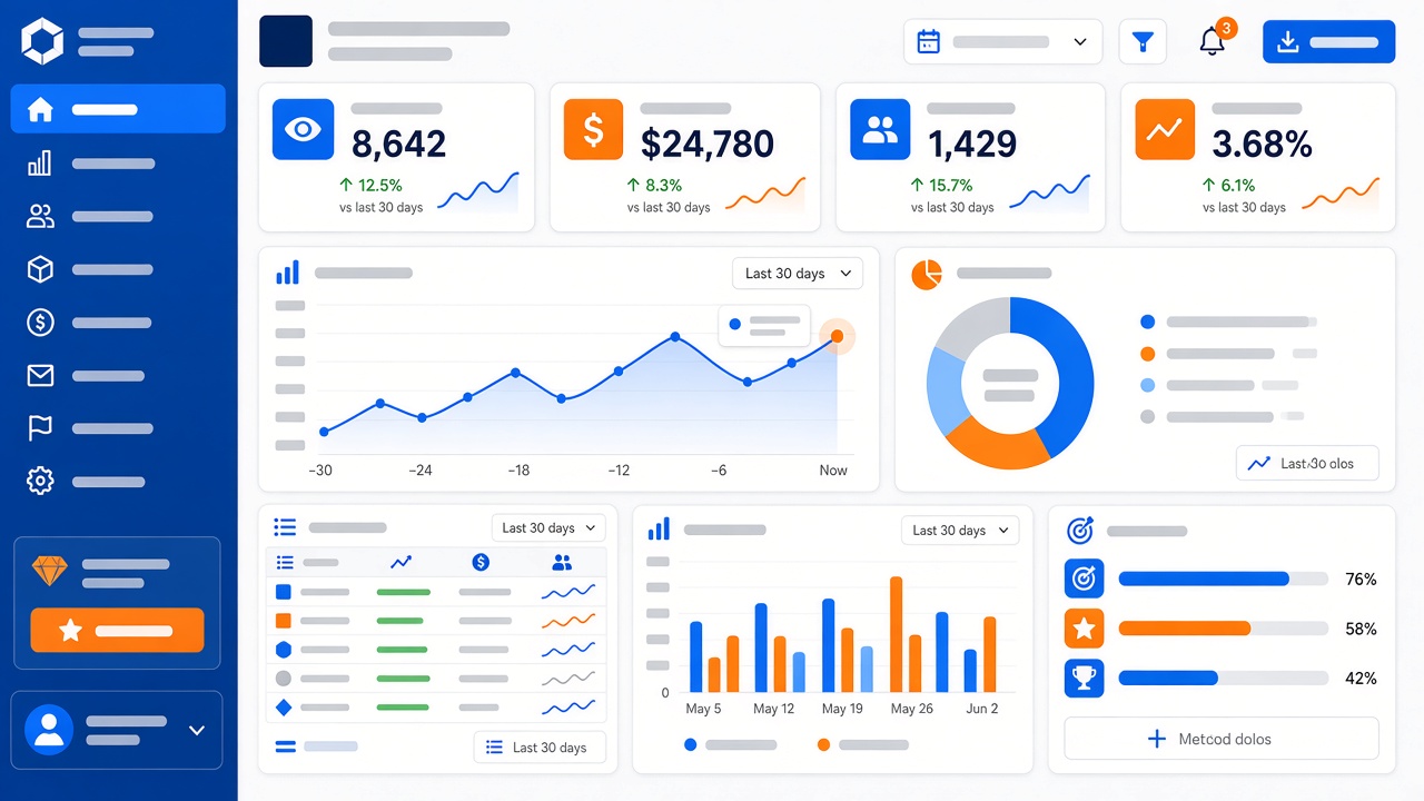 داشبورد وب‌اپلیکیشن